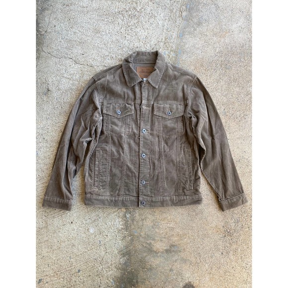 Vintage Y2K Brown Corduroy Trucker Jacket - Picture 1 of 8